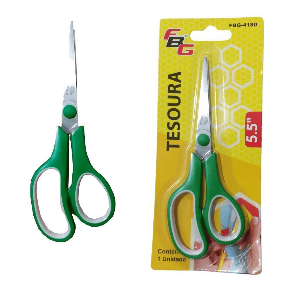 Tesoura Multiuso 5.5 15.5Cm Verde Fbg-4180