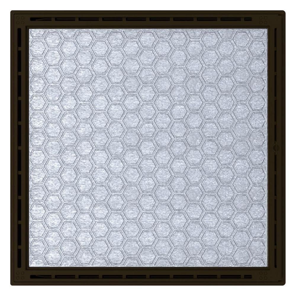 Alçapão Tampa Casa Maquina Piscina 120x120 Gaveta Deslizante Marrom