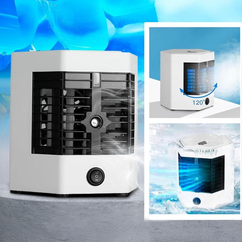 Ventilador Usb Portátil Mini Com Ar Condicionado Trabalho