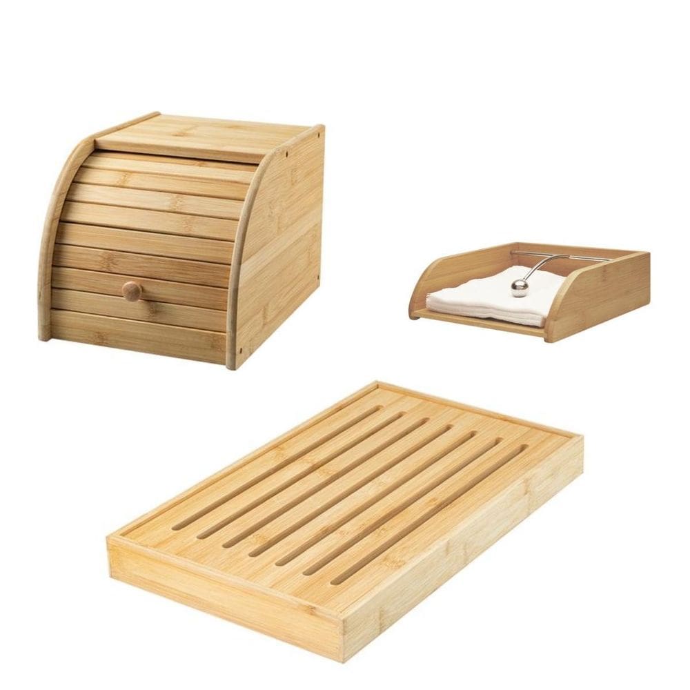 Kit 3 Peças Mesa Posta Linha Bambu Ou