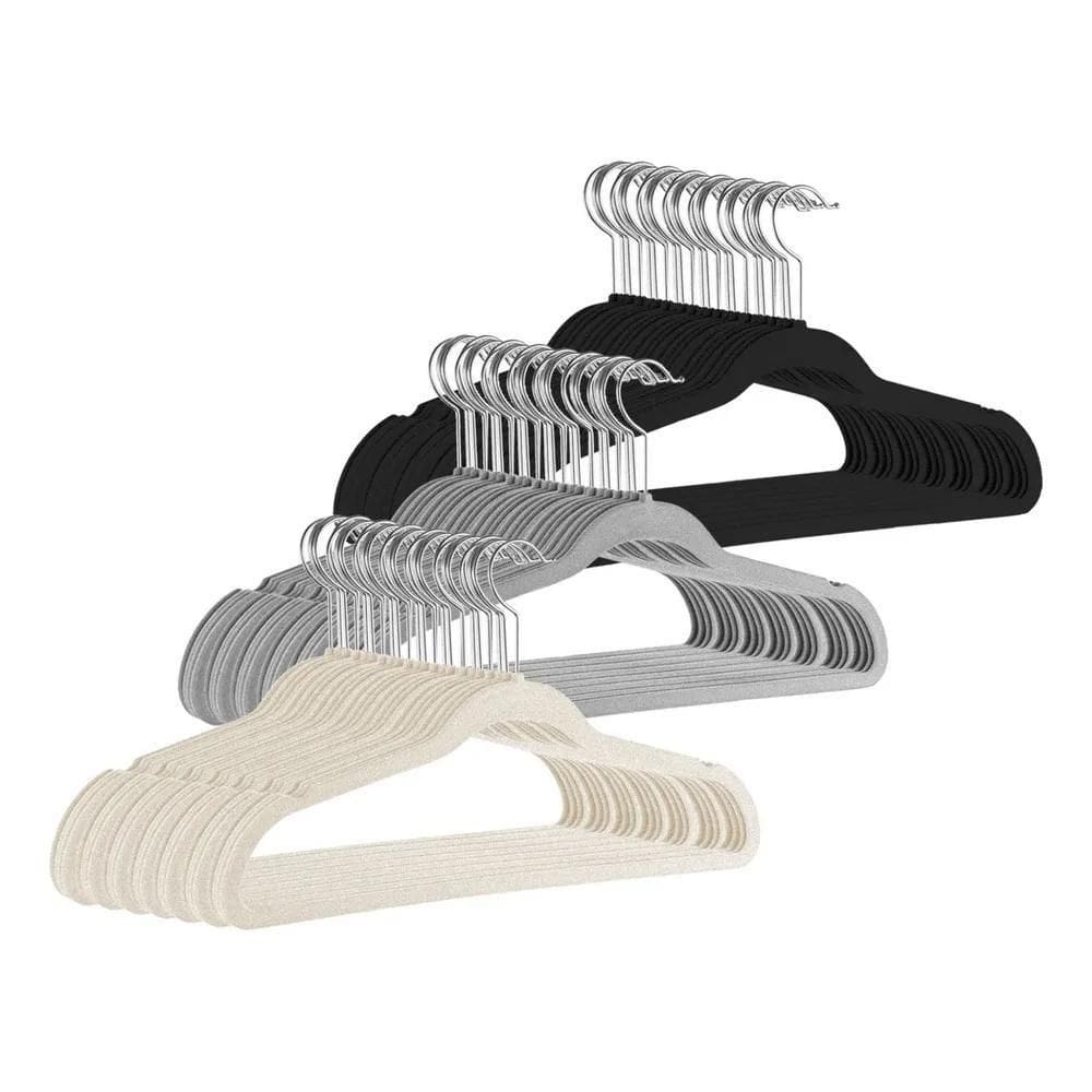 Cabides De Veludo Adulto Fino Antideslizante Roupas 30 Peças