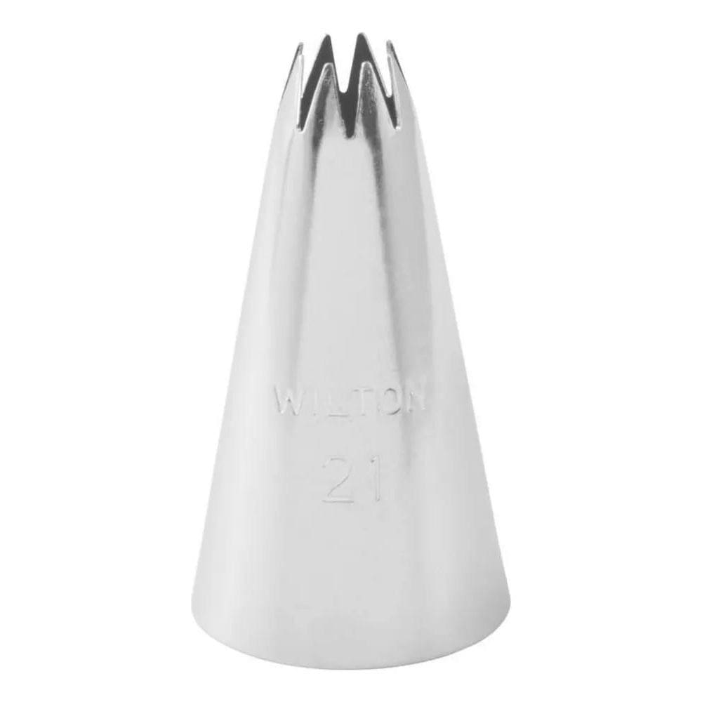 2X Bico De Confeitar Pitanga Aberta Nº 21 - Wilton