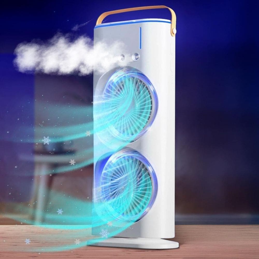 Ventilador Torre Usb Potente Duplo Mesa Resfriamento Melhor