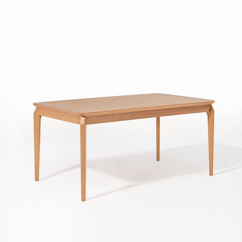 Mesa de Jantar 160cm Tampo Laminado Verniz Florença Verniz Mel