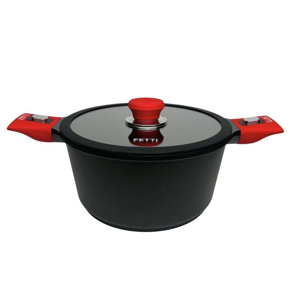 Caçarola Yaizu 24Cm C Tampa Vidro/Silicone, Alças Removíveis