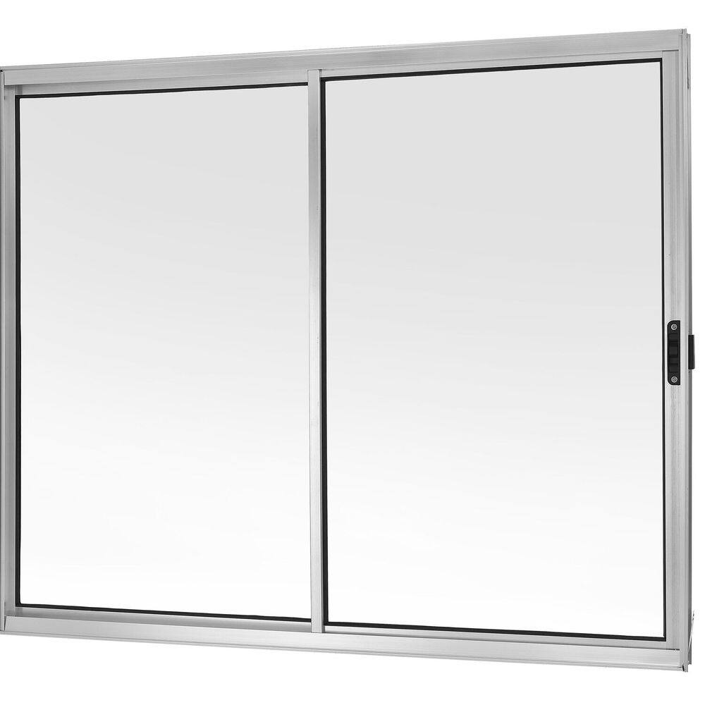 Janela Correr 2 Folhas Móveis sem Grade Vidro Liso 120x100cm Brilhante Ecosul Esquadrisul Natural