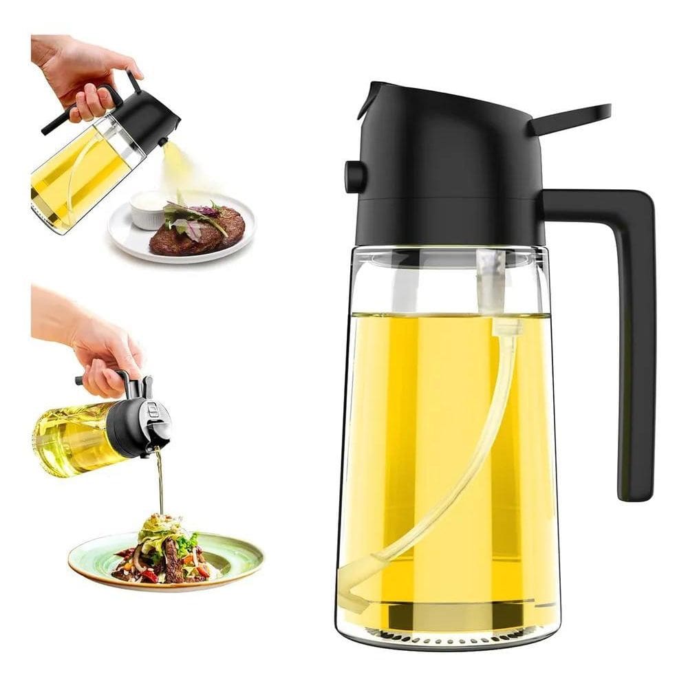 2X Pulverizador De Oléo Cozinha Tempero Spray 2 Modos Vidro
