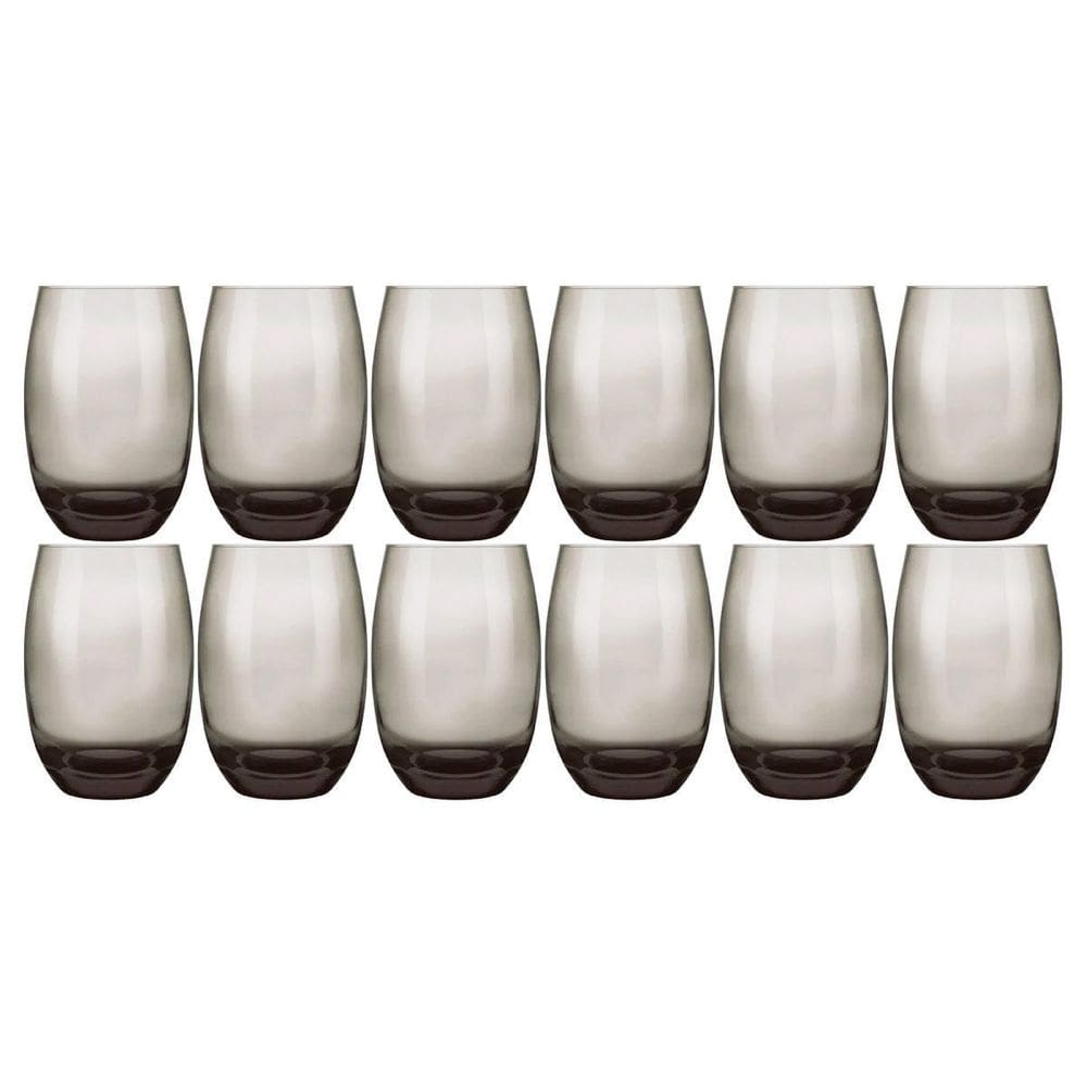 Jogo De Copos Nadir Long Drink Aruba 465Ml Fumê Com 12 Peças