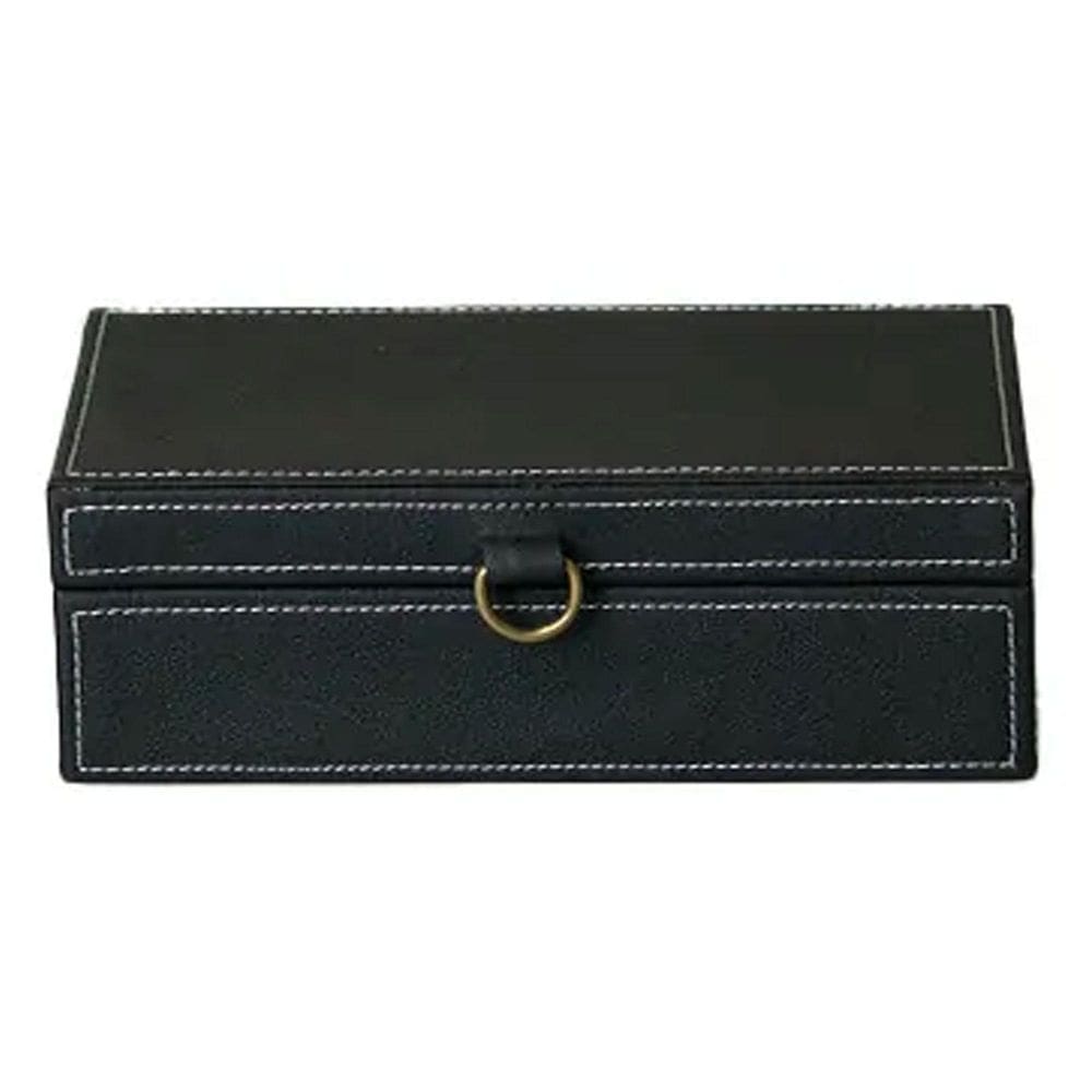 Caixa Decorativa Grande Com Revestimento Preto