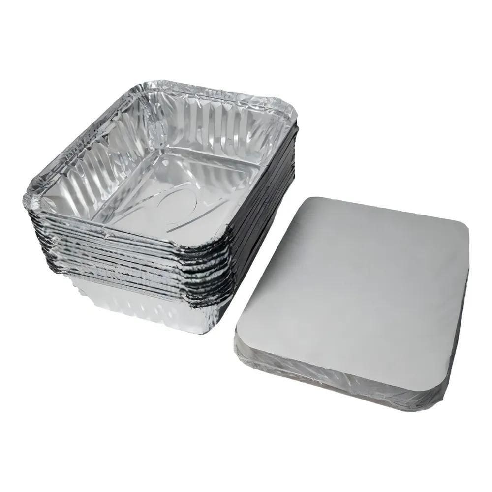 Marmitex Aluminio Retangular 220Ml Marmitinha C/100 Unidades