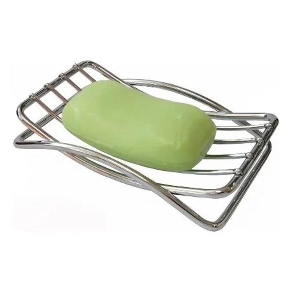 10X Saboneteira Cromada Aço Inox Para Pia De Banheiro Lavab