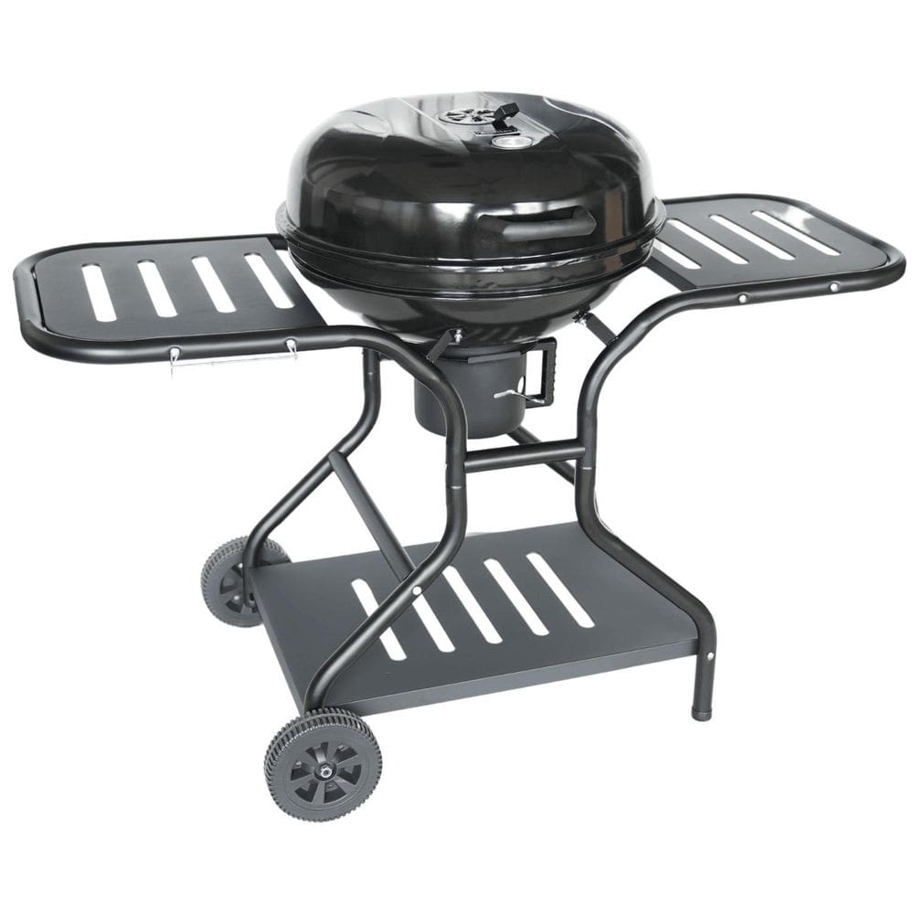 Churrasqueira A Carvão Broiler Com Carrinho E Laterais