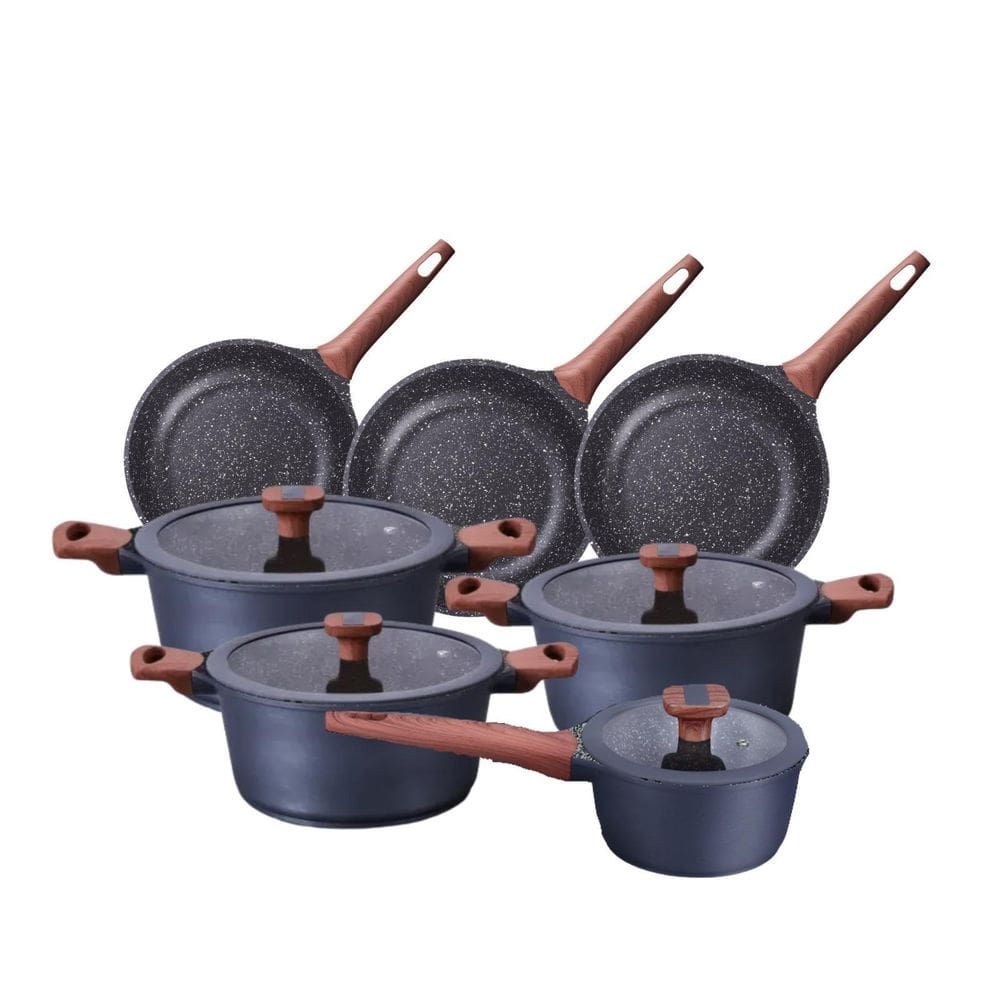 Conjunto De Panelas Premium Mta Titanium 6 Peças Indução