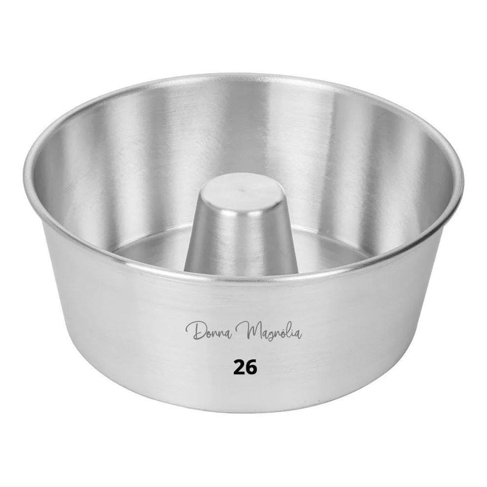 3X Forma Assadeira Bolo Pudim Redonda C/Tubo 26 3113 A45