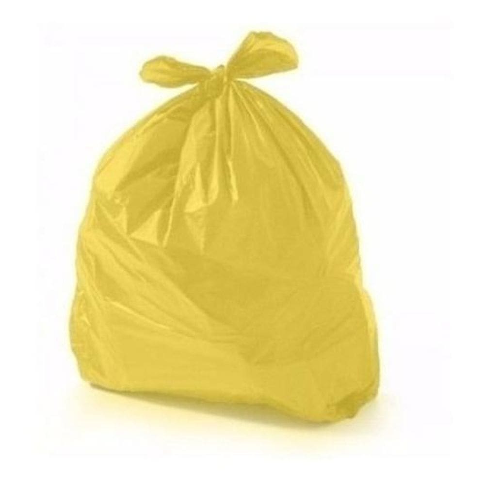 Saco Amarelo Para Lixo 20 Litros  100 Unds  Coleta Seletiva