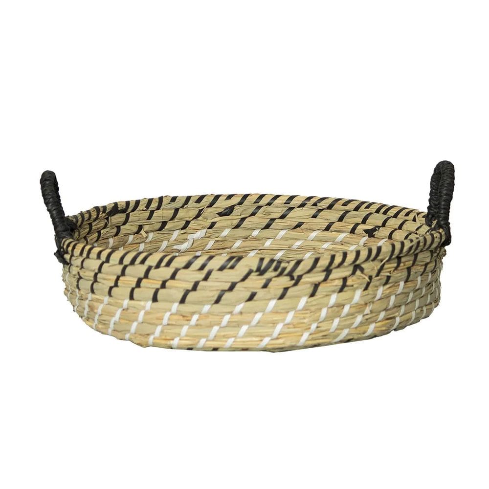 Cesta Redondo Seagrass Natural 30Cm