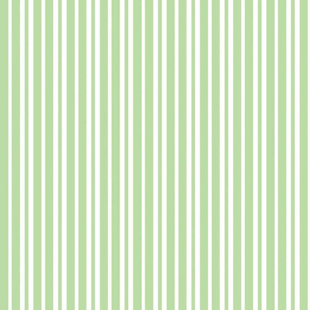 Papel De Parede Listrado Verde E Branco Adesivo Sala Quarto