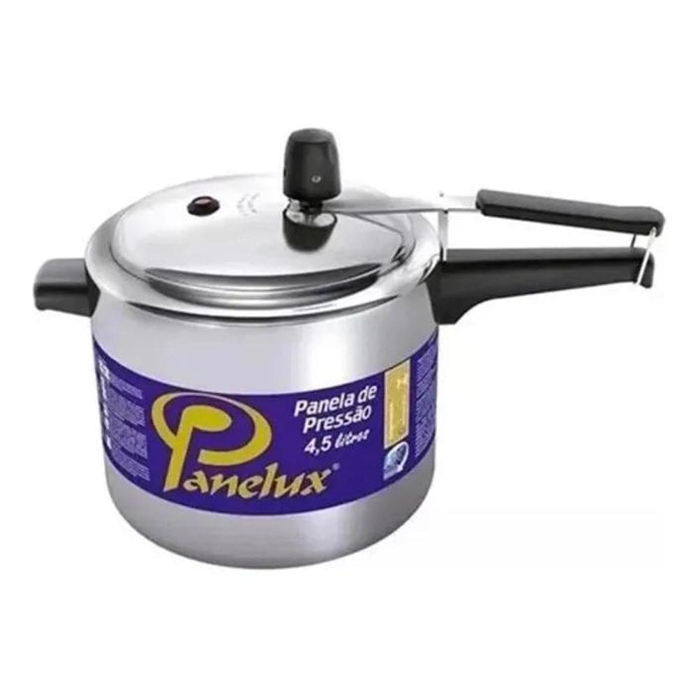 Panela De Pressão 4,5 Litros Panelux Classic Polida Alumínio