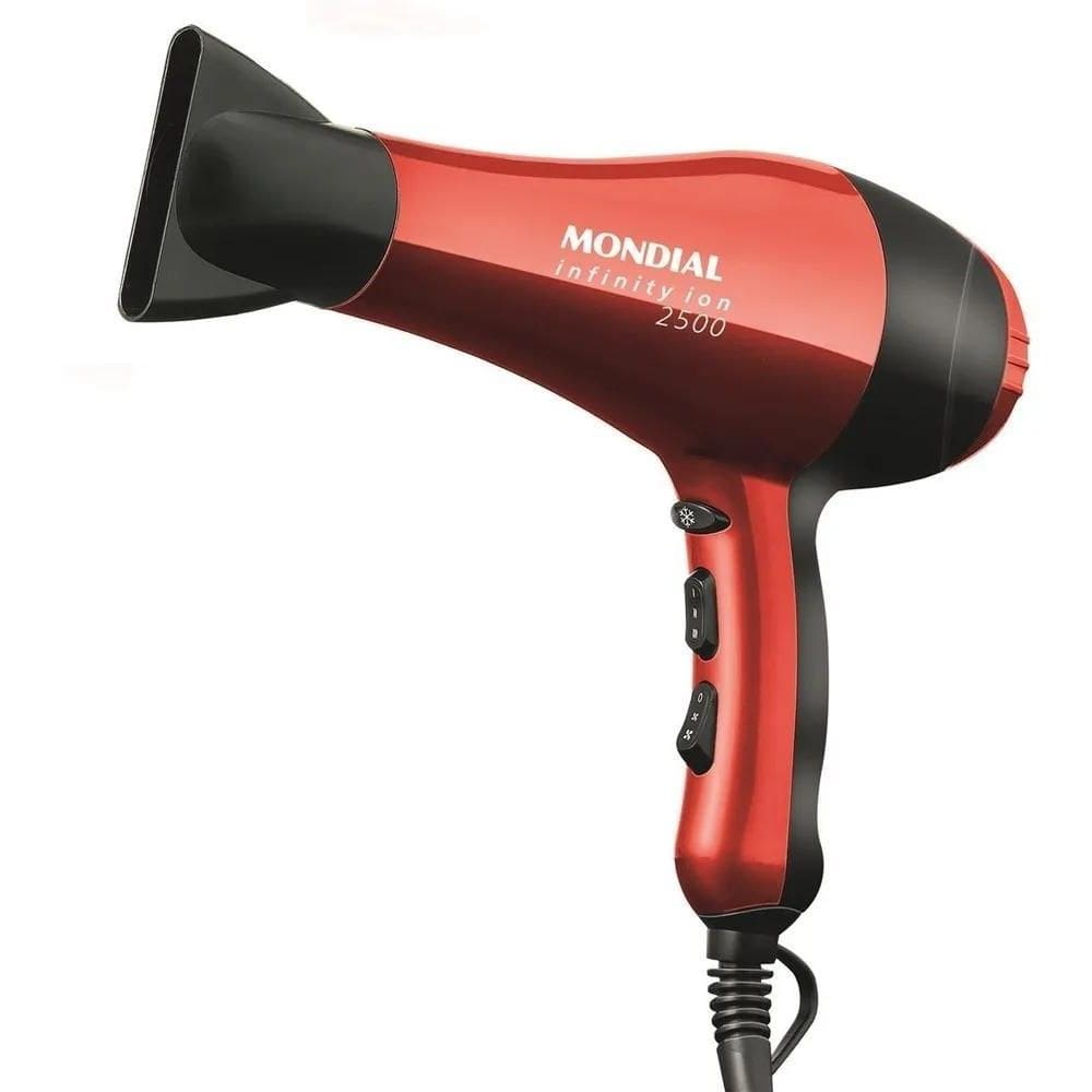 10X Secador De Cabelo Mondial Infinity Ion 2500 Sc-12 Verme