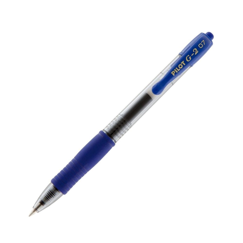 Caneta Gel 0.7mm G-2 Retrátil Ponta de Aço C/ Grip - Pilot | Tecnologia Japonesa | Roller Ball Pen