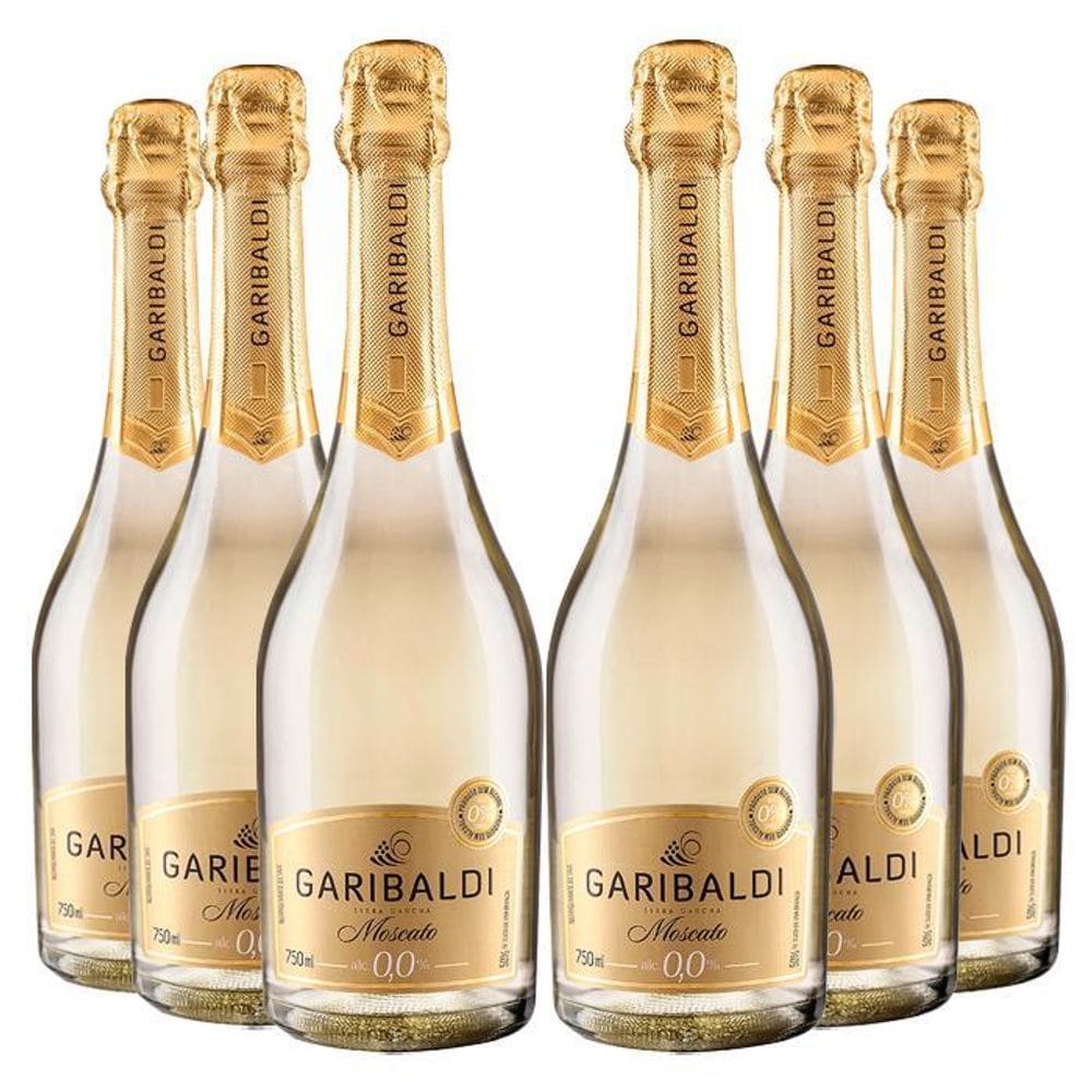 Gaseificado Sem Álcool Brancomoscato Garibaldi - 750Ml-06 Un