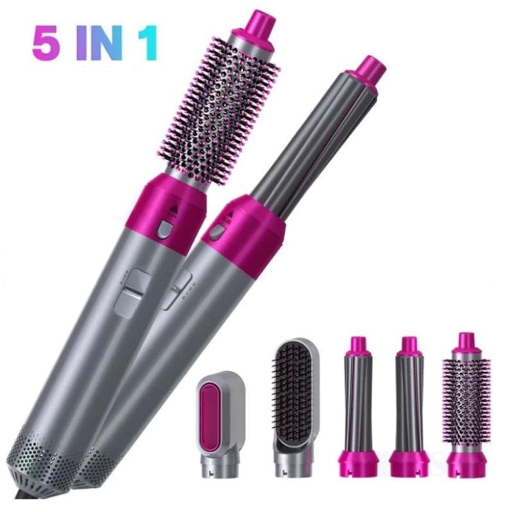 Secador Eletrico Modelador Alisador Ar Quente 5 Em 1 110V