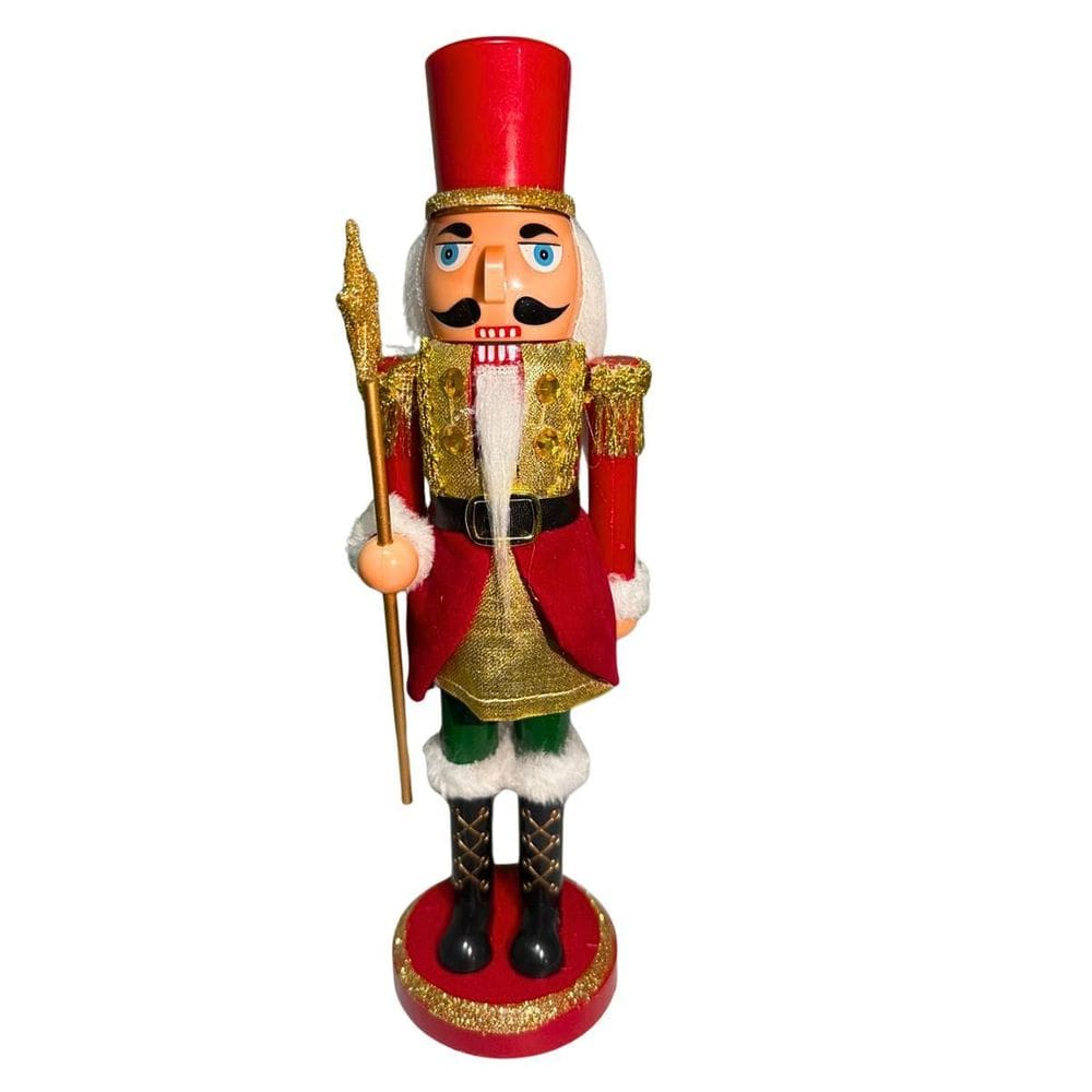 Quebra Nozes Dourado Estrela Decoração 4Mix - 28Cm 30286