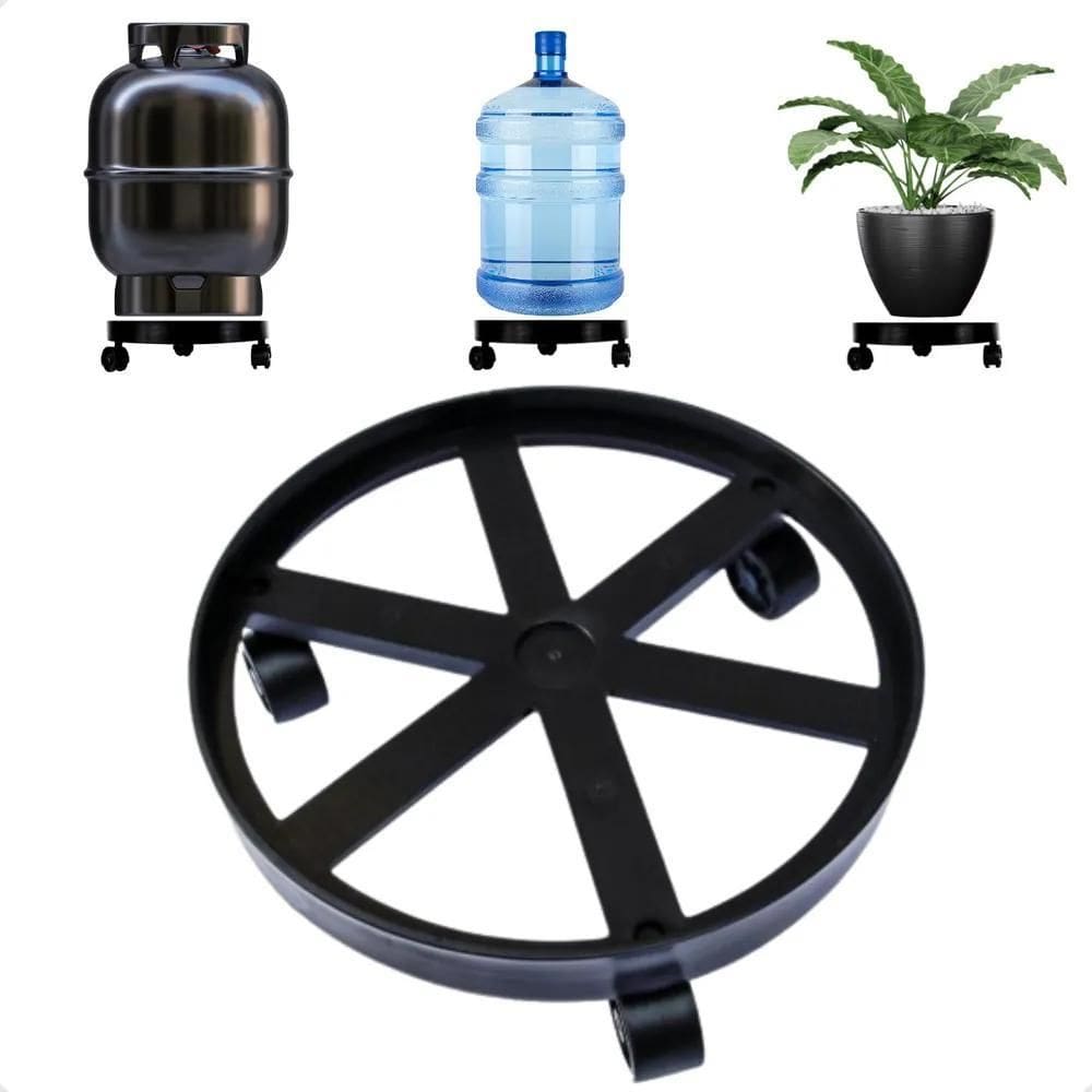 Suporte Para Botijão De Gás Com Rodinha Vasos Plantas 55Kg