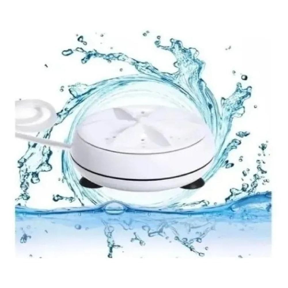 10X Mini Maquina Lavar Roupa Giro Turbo Portátil Ultrassôni