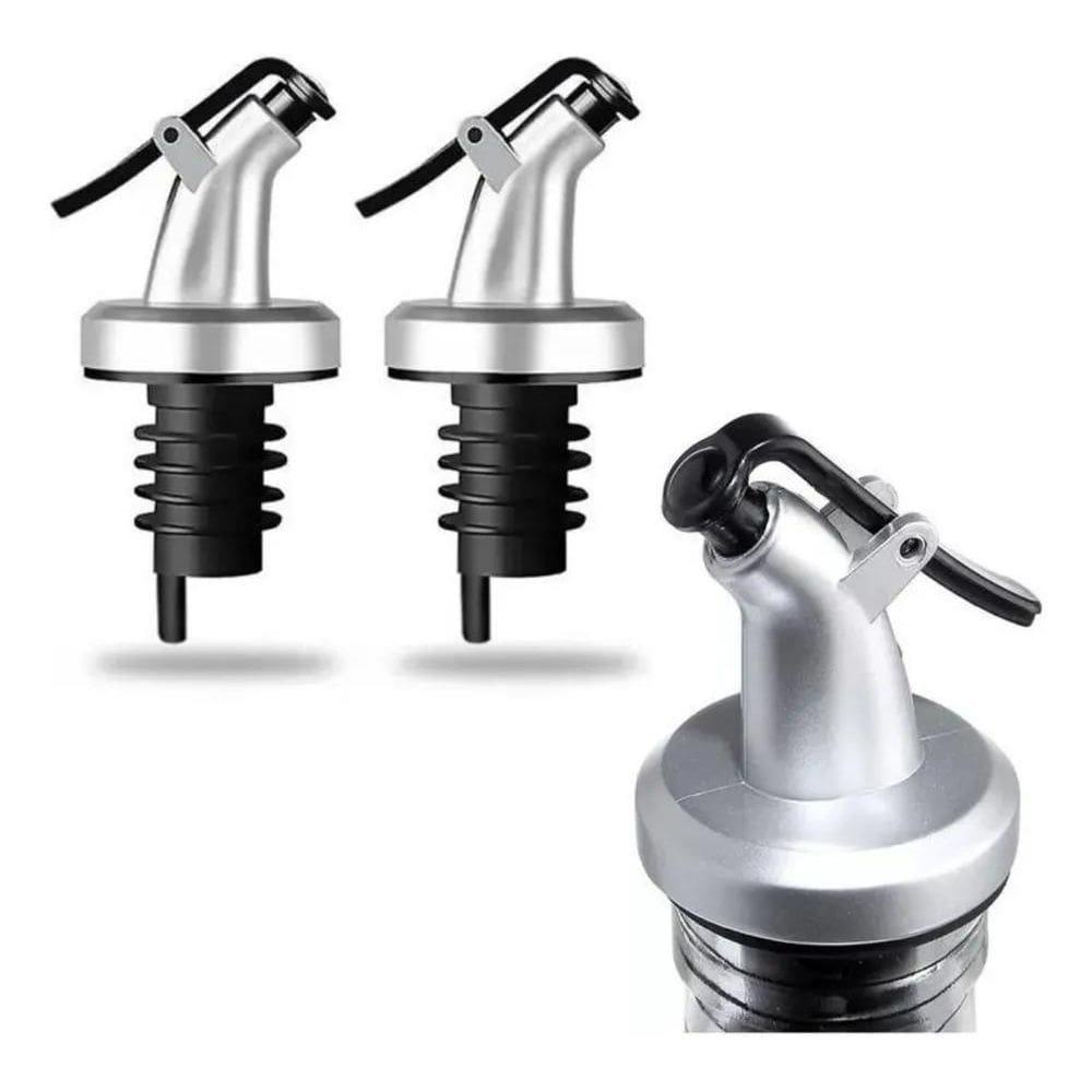 2X Kit 10 Bico Dosador De Garrafas Azeite Vinagre Galheteiro