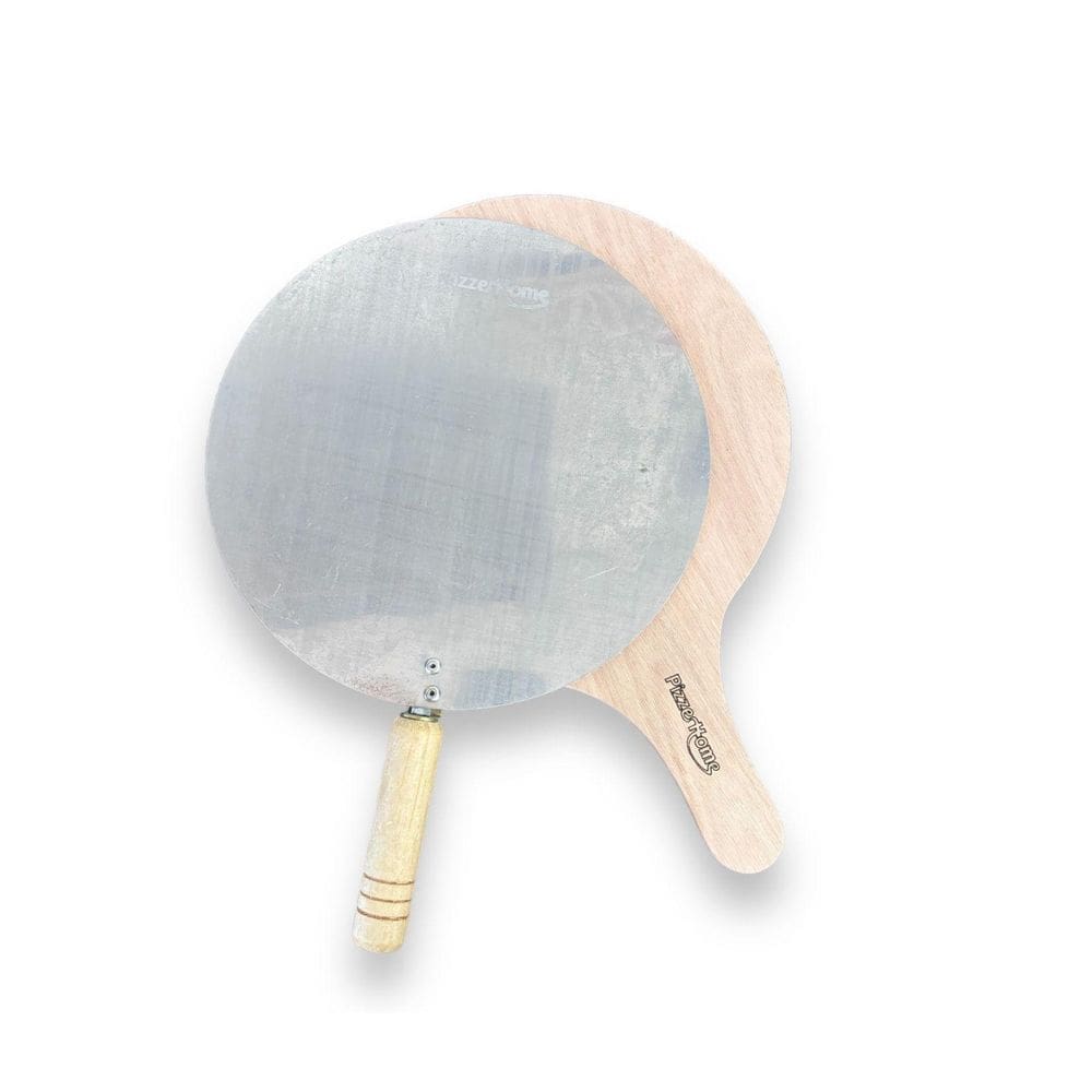 Combo Pás Pizzehome 35Cm Madeira E Alumnio