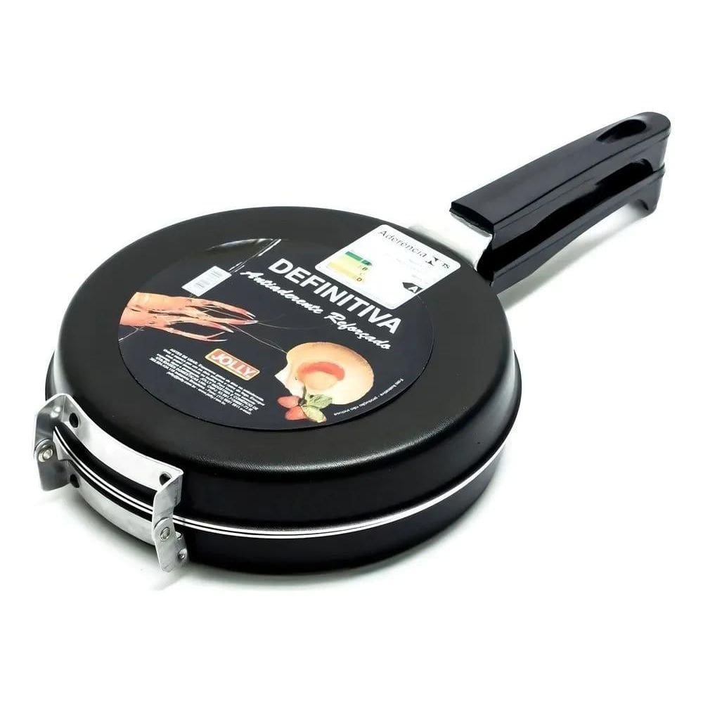 3X Omeleteira Panquequeira Dupla Antiaderente 18 Cm
