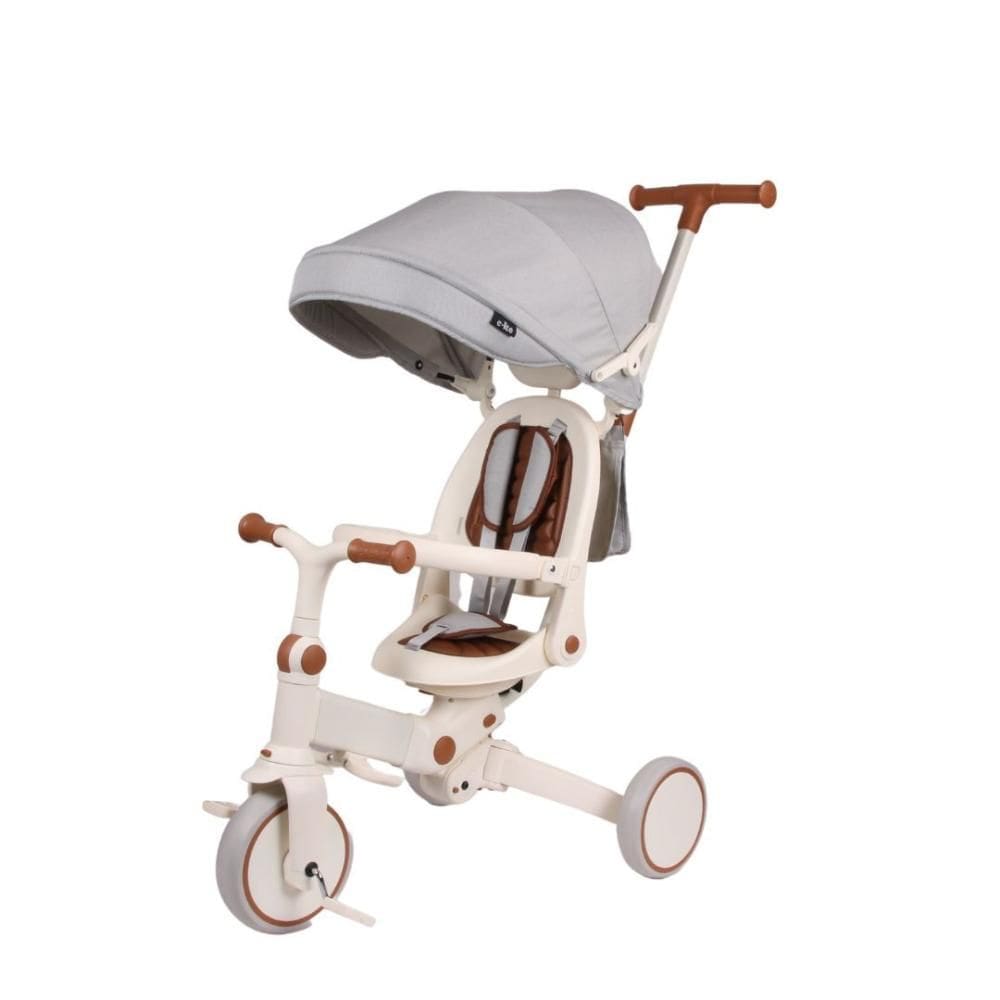 Triciclo E-lite Trike c/ Pedal Off White Cinza Premium Baby