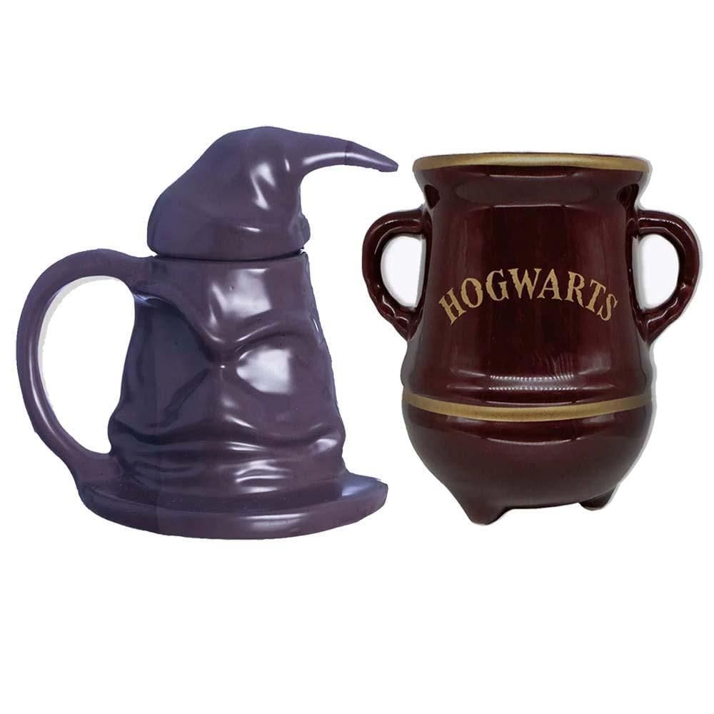 Combo Caneca 3D Harry Potter Chapéu Seletor E Poção Zona