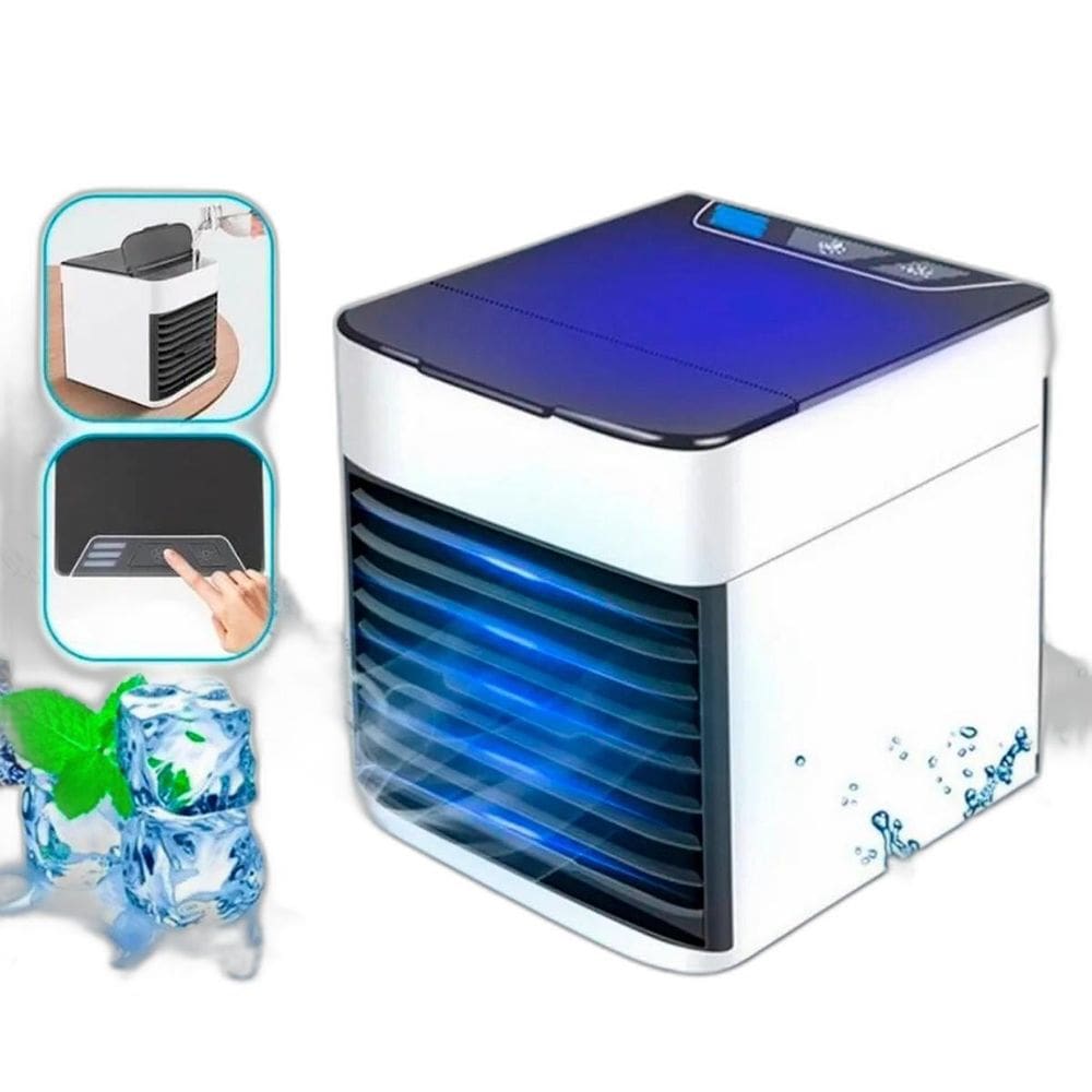 Ar Condicionado Mini Portátil Ventilador Usb Ambientes