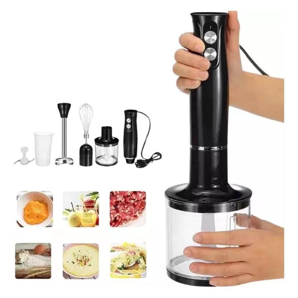 Mixer Elétrico Moedor Batedor Misturador De Alimentos 4 Em 1