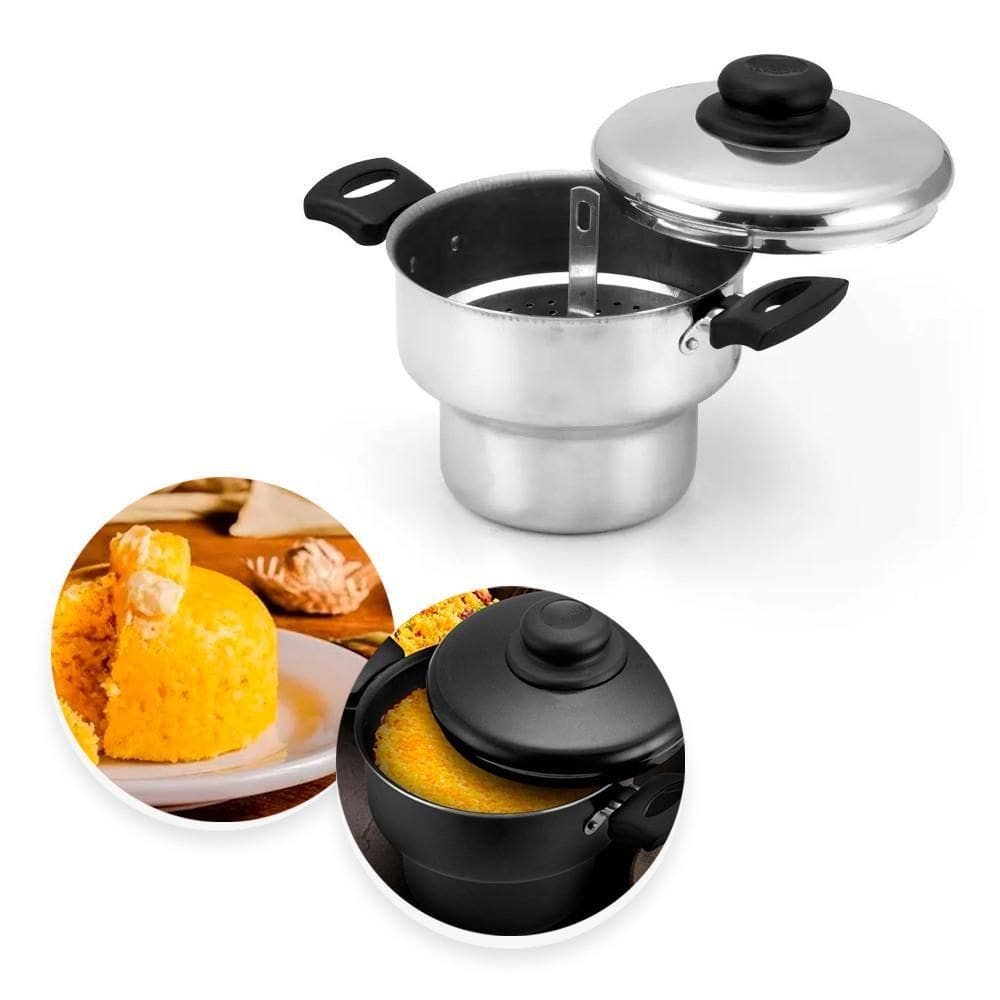 Cuscuzeira De Alumínio 2,9 Litros