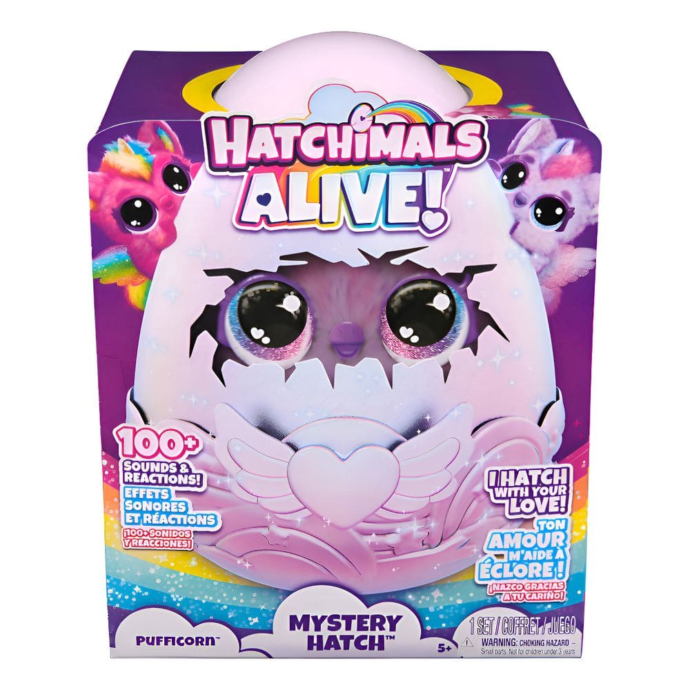 Pelúcia Hatchimails Alive Pufficornio Surpresa - Sunny