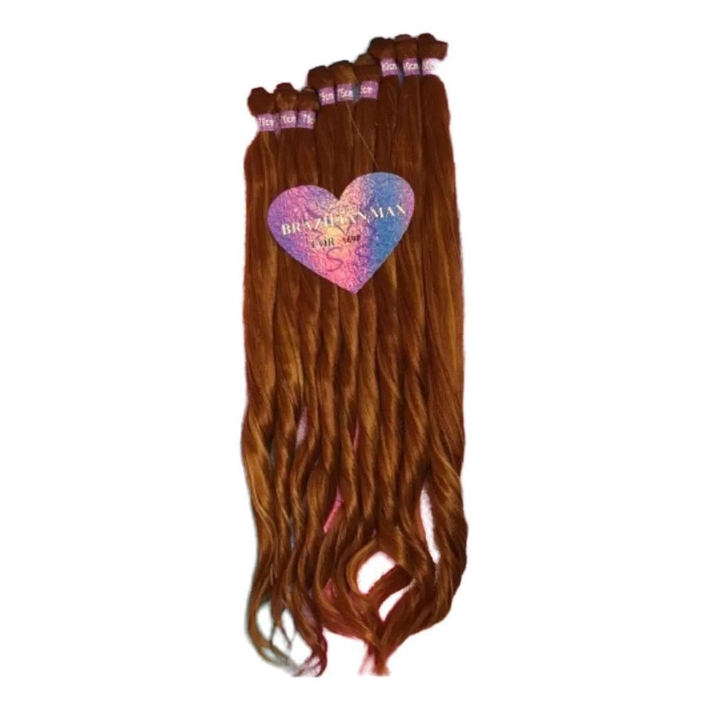 Cabelo 100% Orgânico 80Cm Ondulado Brazilian Max Super Star