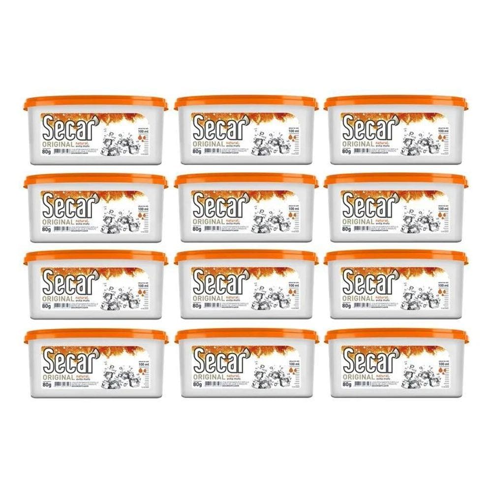 10X Anti Mofo Secar 12Un X 80G Natural - Desumidificador Ar