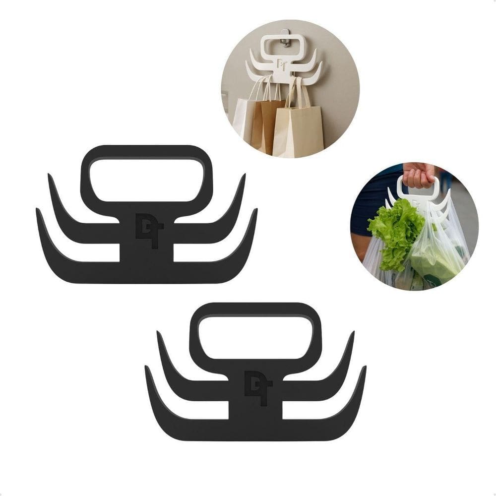 Kit 2 Suporte Para Sacolas De Compras Alivia A Dor Nas Mãos