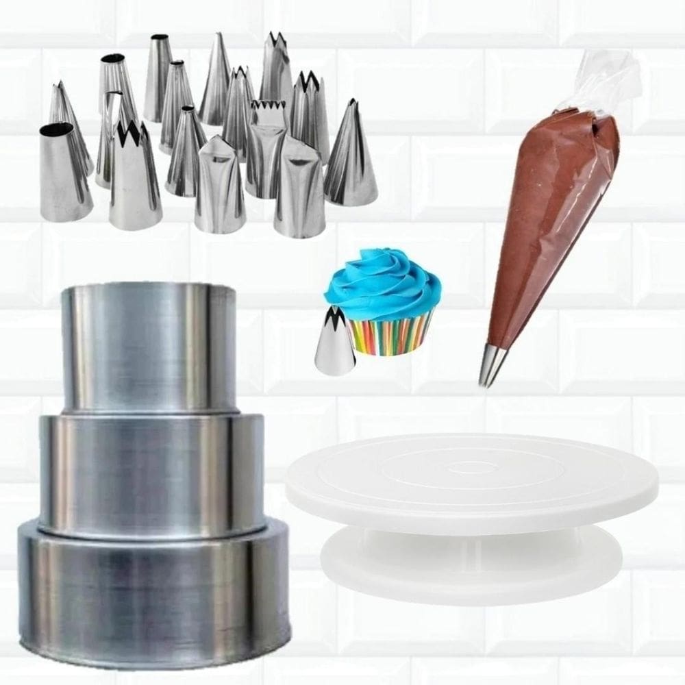 Kit Confeiteiro Iniciante Formas Bailarina Giratoria E Mais