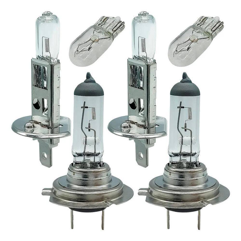 Kit Lampada Farol Alto Baixo E Lanterna Foco Duplo H1 H7 T10
