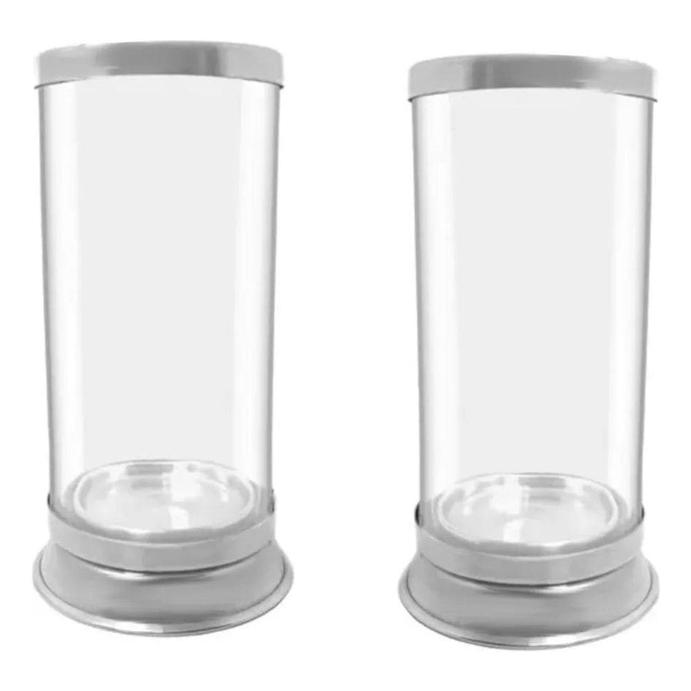 2X Copo Porta Vela Castiçal Suporte De Vela 7 Dias Palito 2