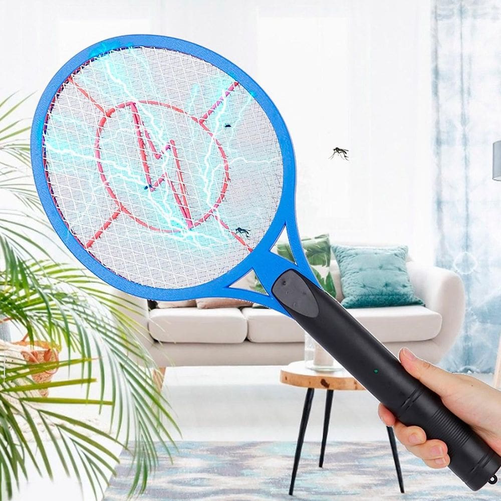 Raquete Mata Pernilongos Mosquitos Com Maior Eficiência