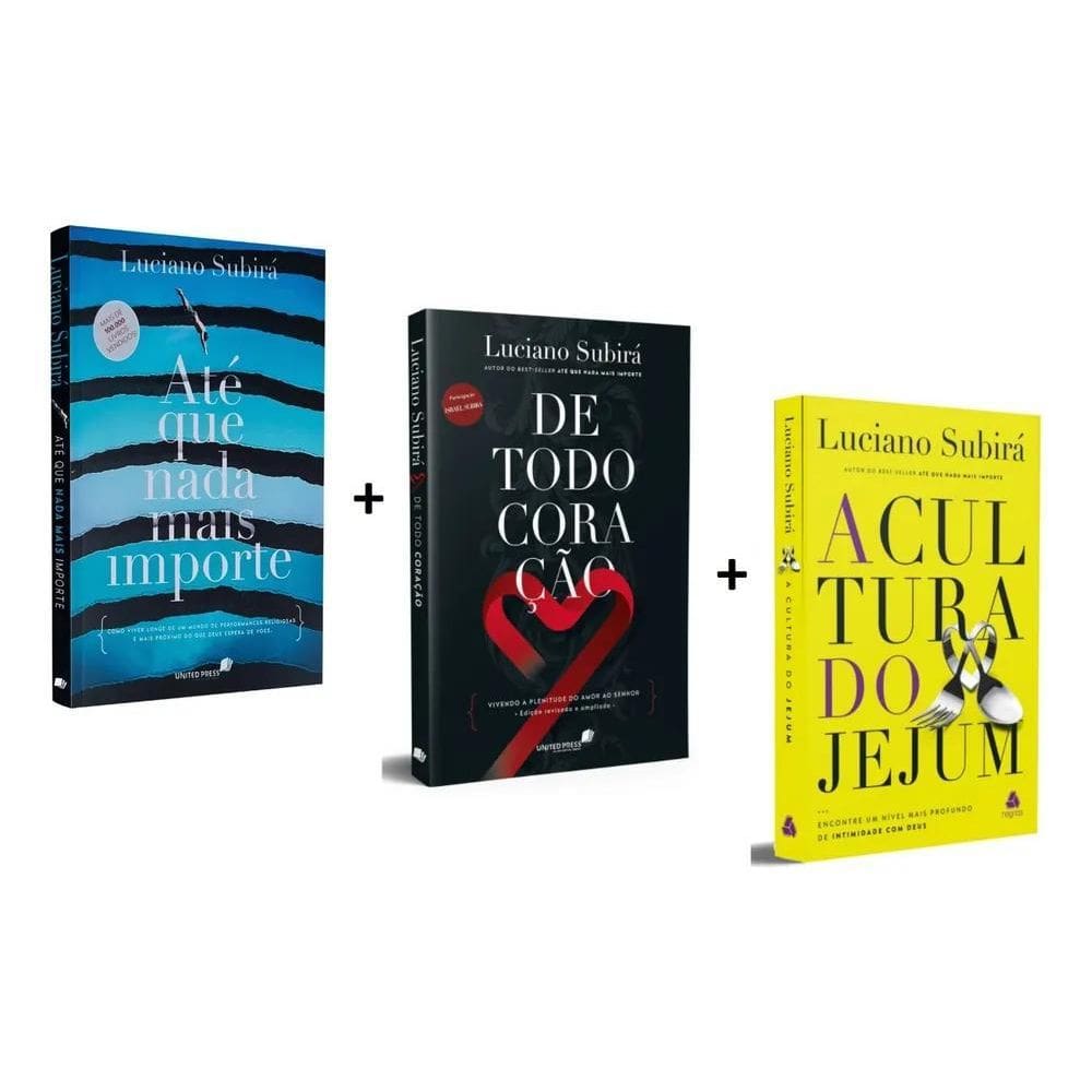 2X Kit 3 Livros Luciano Subirá : Até Que Nada Mais Importe +