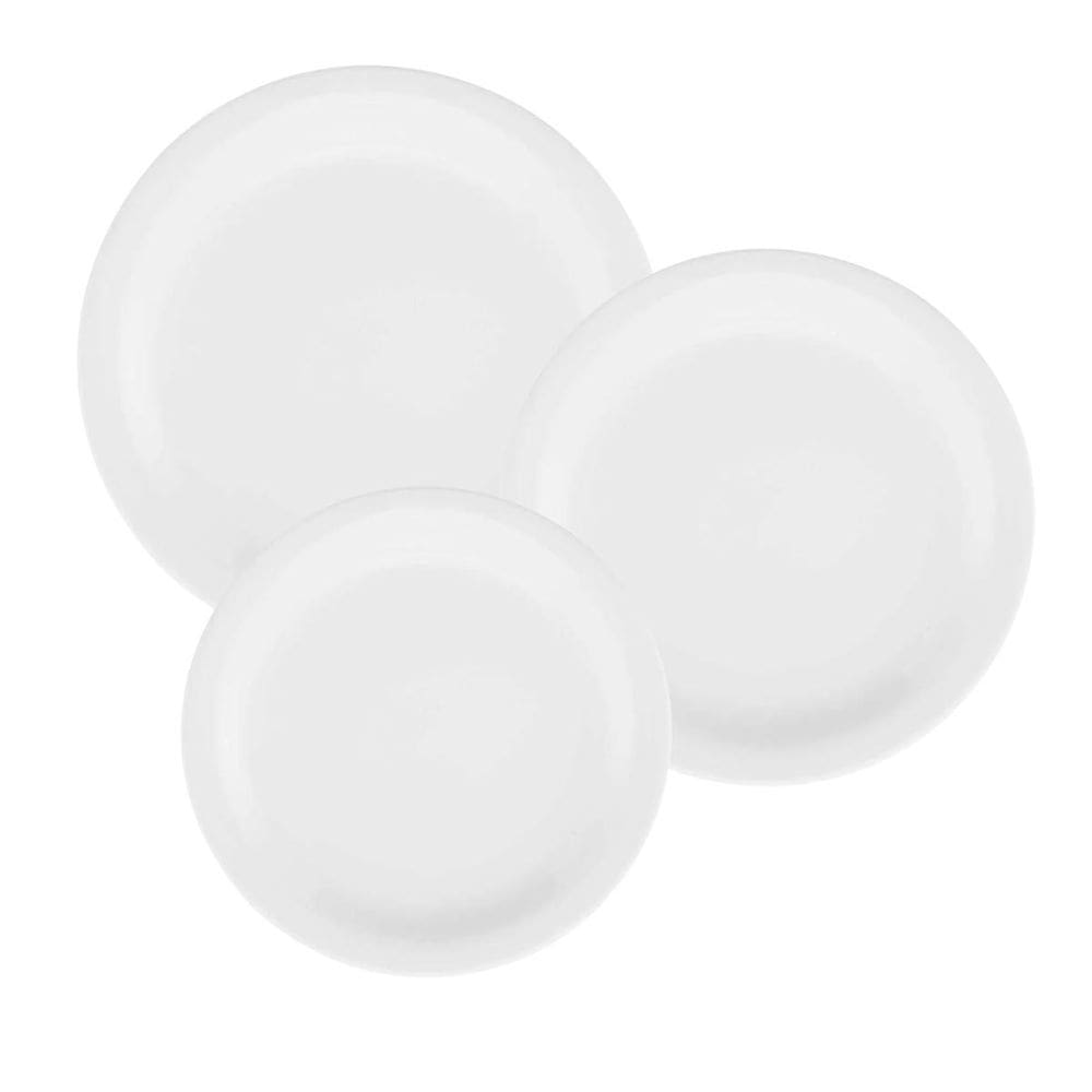 Aparelho De Jantar Jogo 12 Pratos Gourmet Pró Branco Oxford