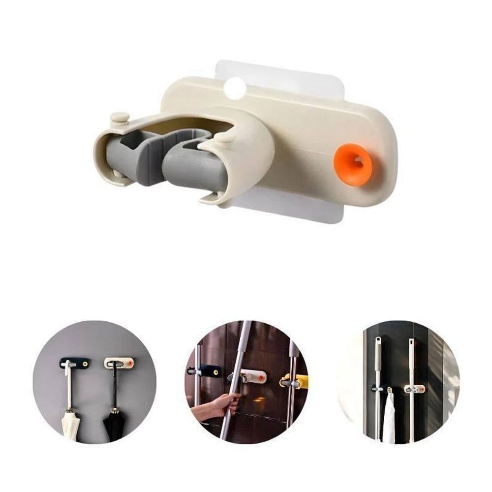 Suporte Organizador De Vassouras E Rodos Premium Sem Furos