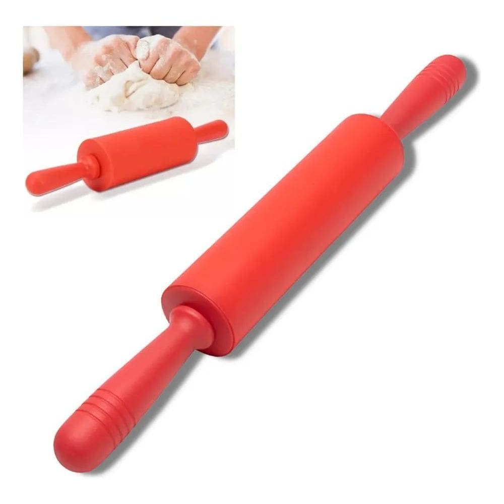 2X Rolo De Massa Pastel Macarrão Pizza Silicone Antiaderente