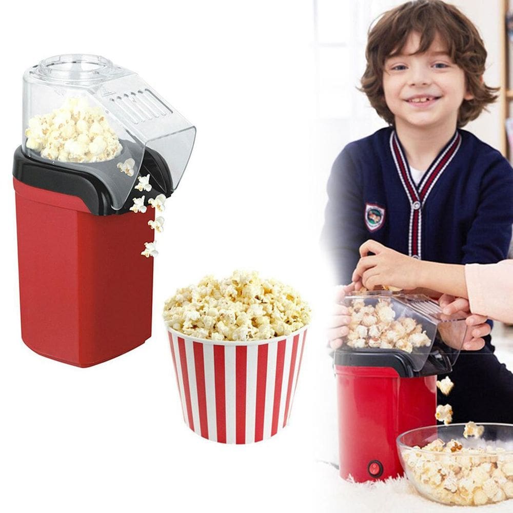 Pipoqueira Elétrica Ar Quente 1200W 220V Vermelha Sem Óleo